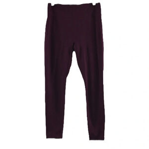 Fabletics Motion 365‎ Trinity Burgundy Leggings Womens Small Yoga Workout